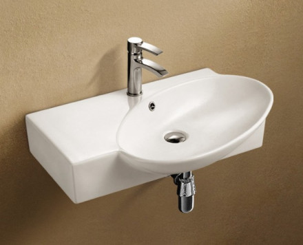 Раковина WW AISBACH 5093-L 760х490х140 подвесная