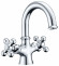 Смеситель KAISER Carlson Lux 11211 для раковины крест керамика