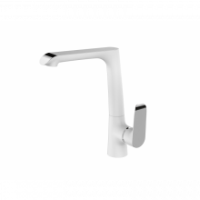Смеситель для кухни WW MX BONN 306 WT Хром-белый