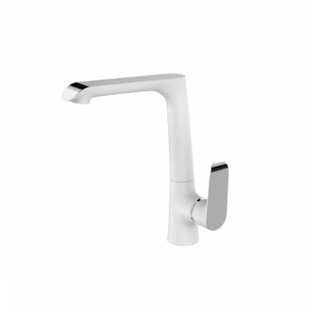 Смеситель для кухни WW MX BONN 306 WT Хром-белый
