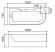 Ванна гидромассажная WW HB ALSTER 150/75 WT L 150*75*58 акриловая белая угол левый