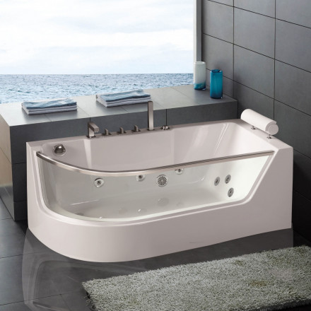 Ванна гидромассажная WW HB ALSTER 170/80 WT R 170*80*58 акриловая белая угол плавый