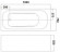 Ванна акриловая без экрана WW HB OKER 160/75 WT 160*75*55