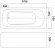 Ванна акриловая без экрана WW HB OKER 170/75 WT 170*75*55
