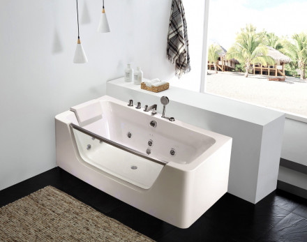 Ванна гидромассажная WW HB BULLEN 150/85 WT 150*85*58 акриловая белая 
