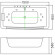Ванна гидромассажная WW HB BULLEN 150/85 WT 150*85*58 акриловая белая 