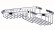 Полка настенная угловая KAISER KH-5030  215*235*60