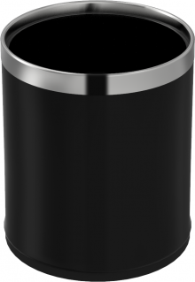 Ведро. Черный матовый WW AXEN BL 6L Ø 22,5х27