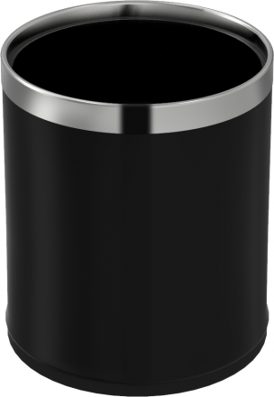 Ведро. Черный матовый WW AXEN BL 6L Ø 22,5х27
