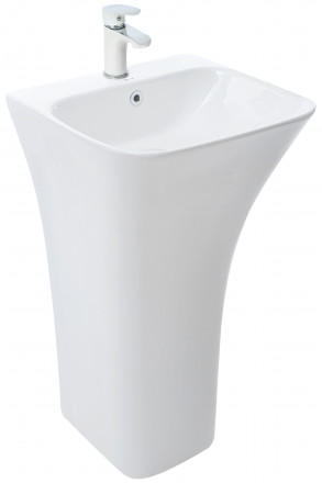 Раковина WW ROTBACH 007 GL-WT 450х435х835 напольная белая глянец